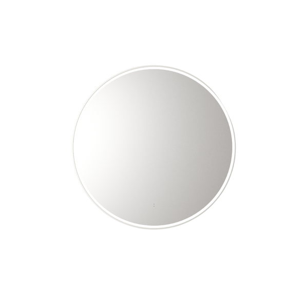 Aulic Windsor Round LED Mirror 700mm Matte White