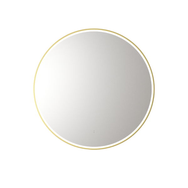 Aulic Windsor Round LED Mirror 900mm Brushed Gold