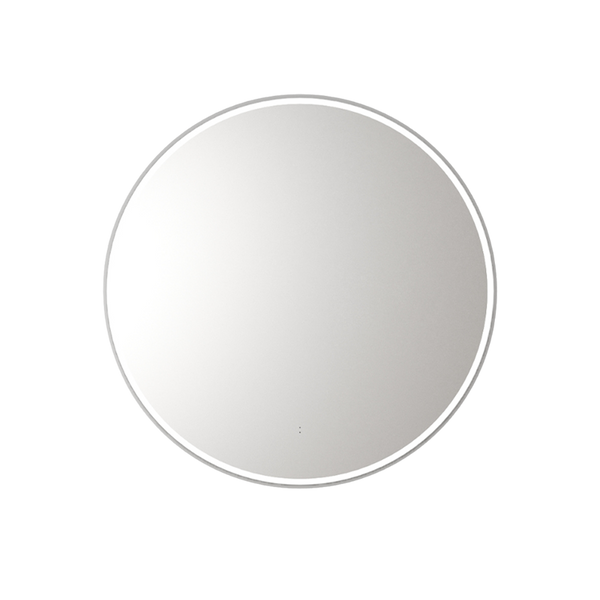 Aulic Windsor Round LED Mirror 900mm Brushed Nickel