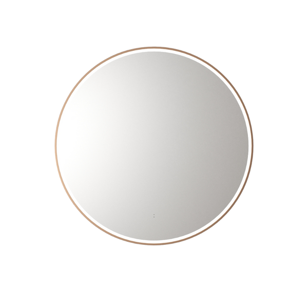 Aulic Windsor Round LED Mirror 900mm Brushed Bronze