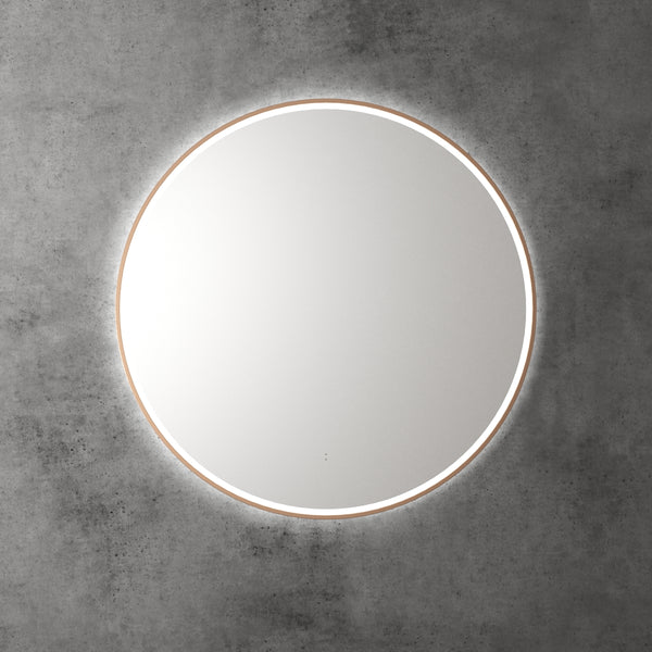 Aulic Windsor Round LED Mirror 900mm Brushed Bronze