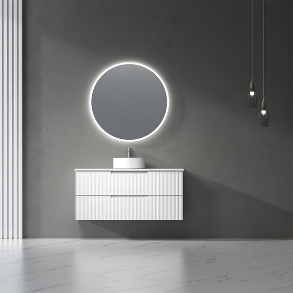 Aulic Windsor Round LED Mirror 900mm Frameless