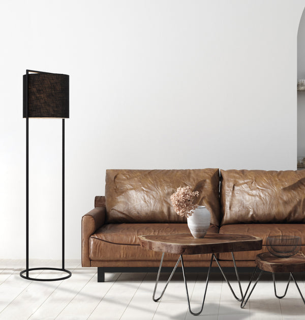 Telbix Loftus Floor Lamp Black