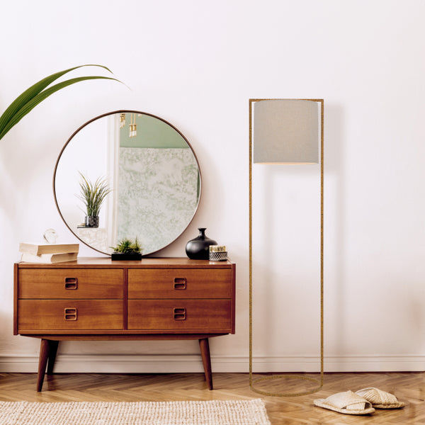 Telbix Loftus Floor Lamp Rust