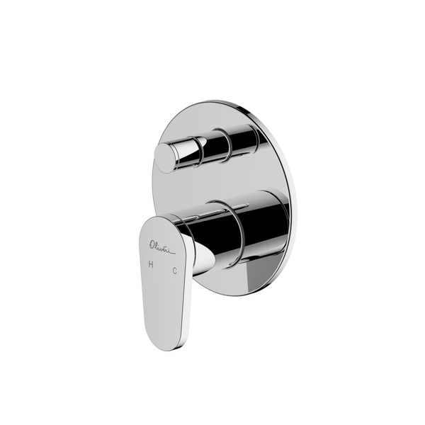 Oliveri London Wall Mixer With Diverter Chrome