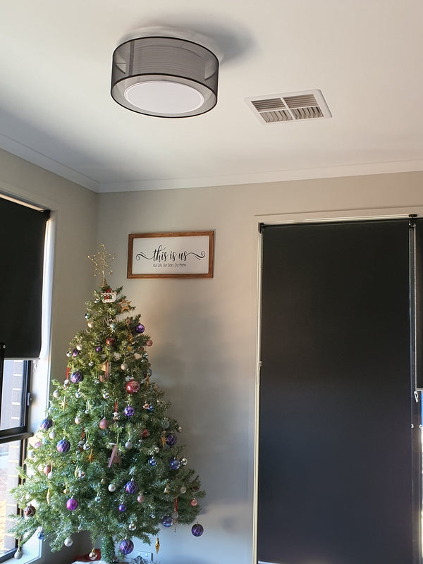 Telbix Loria 30 Batten Fix Black White