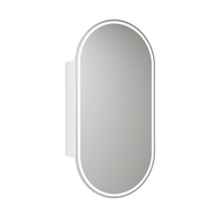 Aulic Beau Monde Oblong LED Matte White Shaving Cabinet