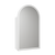 Aulic Canterbury Arch LED Matte White Shaving Cabinet With Brushed Nickel Frame