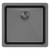 Abey 45 Litre Single Bowl With Overflow Black Pearl