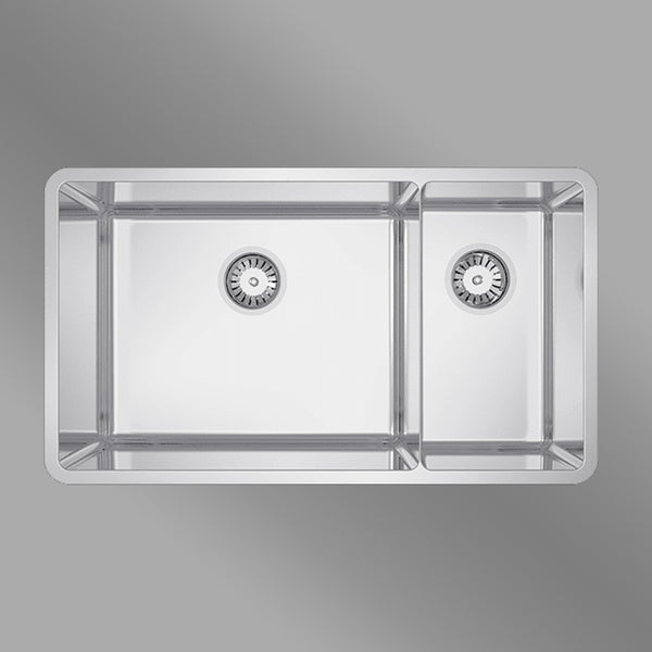 Abey Lucia Bowl and Three Quarter Sink Stainless Steel