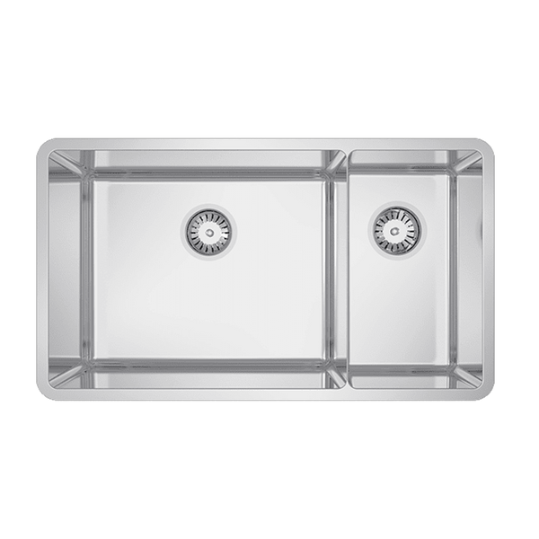 Abey Lucia Bowl and Three Quarter Sink Stainless Steel