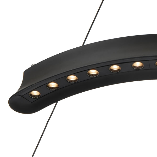 Telbix Lucid Round Pendant Black