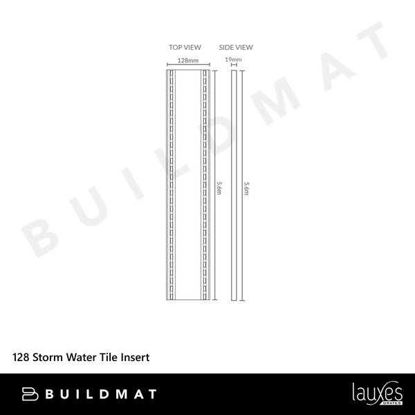 Lauxes Grates 128 Storm Water Tile Insert Midnight