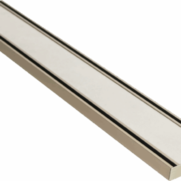 Lauxes Grates Slimline Tile Insert 21 Brushed Nickel