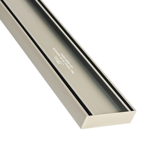 Lauxes Grates Slimline Tile Insert Brushed Nickel