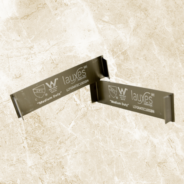 Lauxes Grates End Caps Brushed Nickel