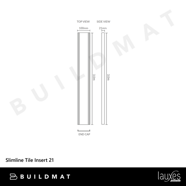 Lauxes Grates Slimline Tile Insert 21 Midnight