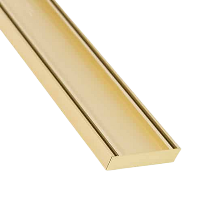 Lauxes Grates Slimline Tile Insert Matte Gold