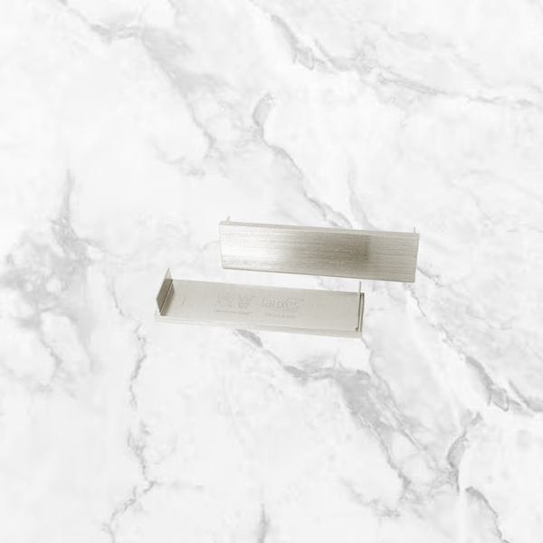 Lauxes Grates Thick End Caps Brushed Nickel