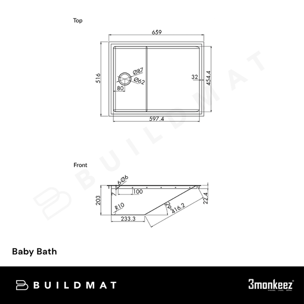 3monkeez Baby Bath Stainless Steel