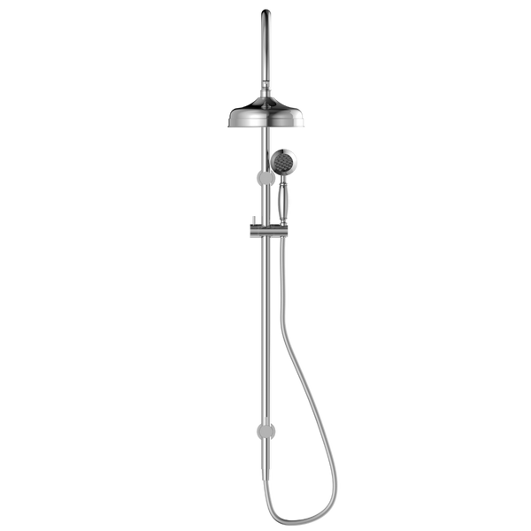Nero York Twin Shower with Metal Hand Shower Chrome