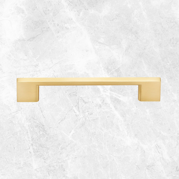 Momo Handles Livorno D Handle 128mm Brushed Matte Brass
