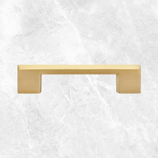 Momo Handles Livorno D Handle 96mm Brushed Matte Brass