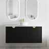 Otti Marlo 1200mm Matte Black Wall Hung Vanity