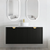 Otti Marlo 1200mm Matte Black Wall Hung Vanity