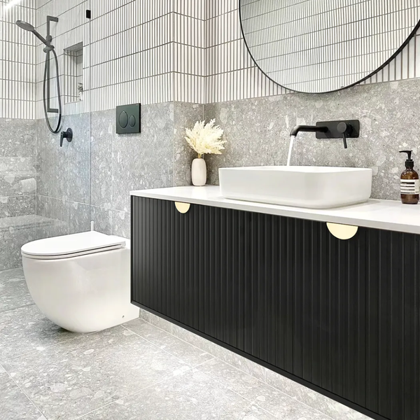 Otti Marlo 1200mm Matte Black Wall Hung Vanity