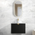 Otti Marlo 750mm Matte Black Wall Hung Vanity
