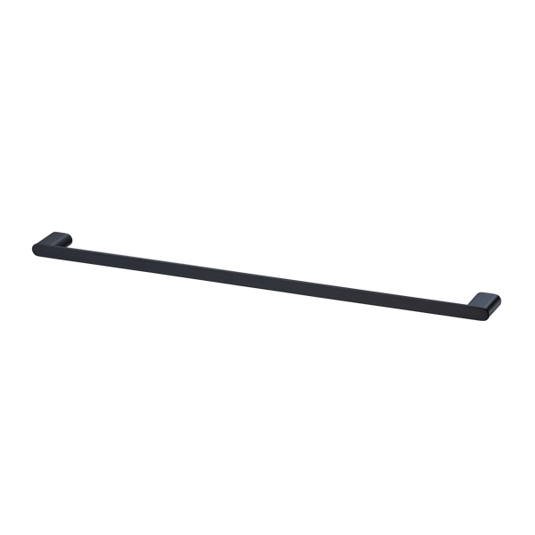 Oliveri Madrid Single Towel Rail 800mm Matte Black