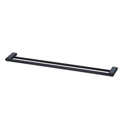 Oliveri Madrid Double Towel Rail 800mm Matte Black