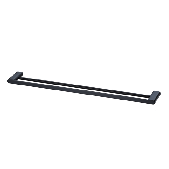 Madrid Double Towel Rail 800mm Matte Black