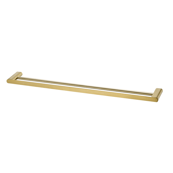 Oliveri Madrid Double Towel Rail 800mm Classic Gold