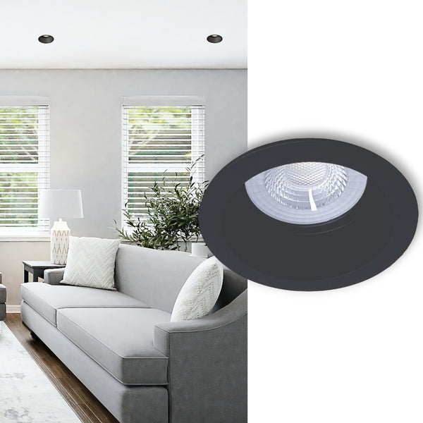 Telbix Macro 9W Led Downlight 3CCT Black