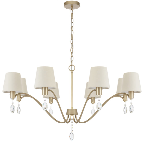 Telbix Malvern 8 Light Pendant Antique Silver