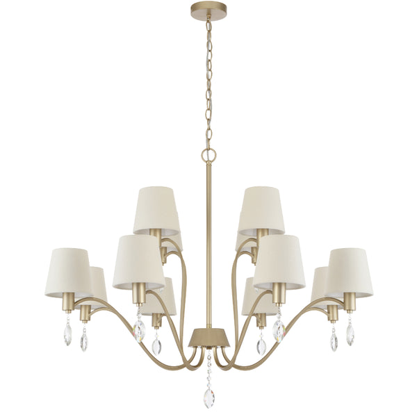 Telbix Malvern 12 Light Pendant Antique Silver