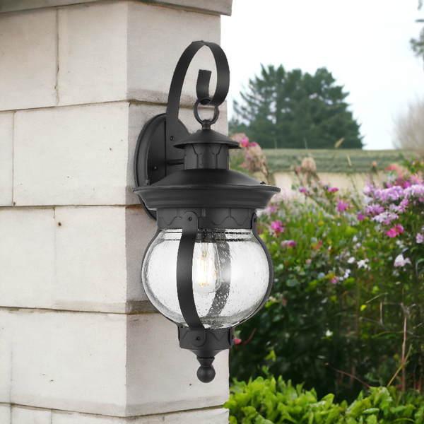 Telbix Mamo 25 Exterior Wall Bracket Black