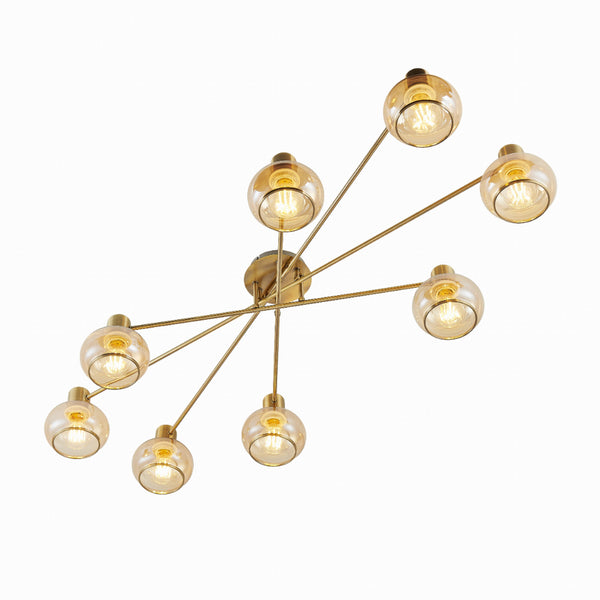 Telbix Marbell 8 Light CTC Antique Brass
