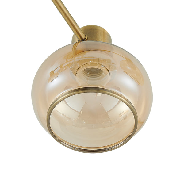 Telbix Marbell 5 Light Pendant Antique Brass