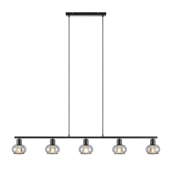 Telbix Marbell 5 Light Pendant Black