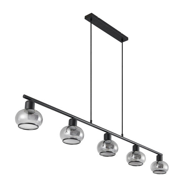 Telbix Marbell 5 Light Pendant Black