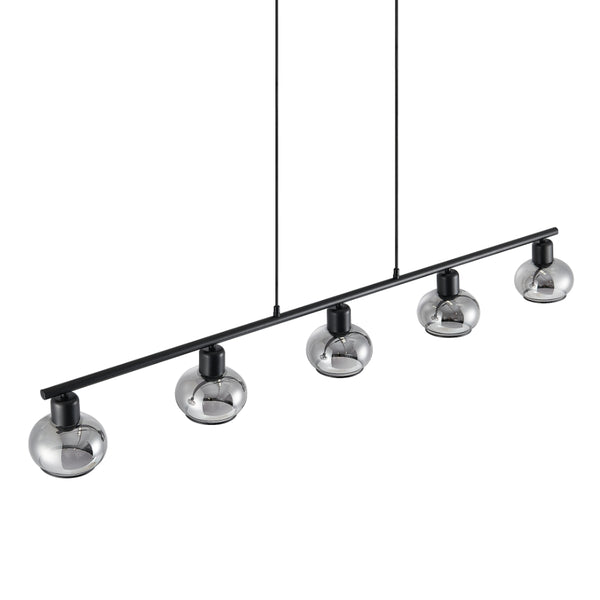 Telbix Marbell 5 Light Pendant Black