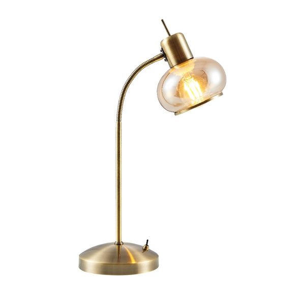 Telbix Marbell Table Lamp Antique Brass