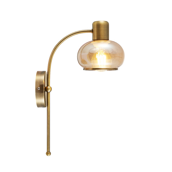 Telbix Marbell Wall Light Antique Brass