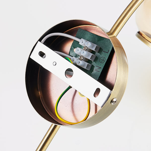 Telbix Marbell Wall Light Antique Brass