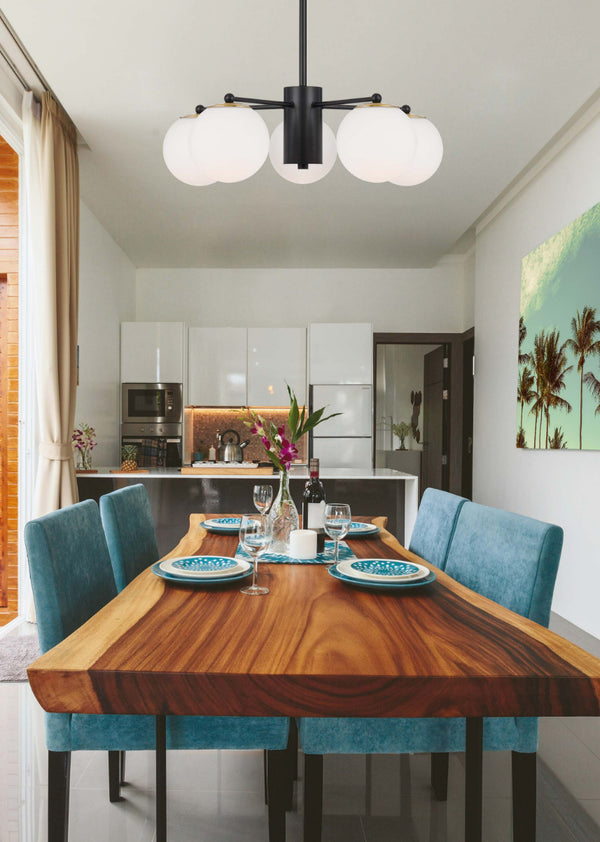 Telbix Marsten 5 Lights Pendant Black