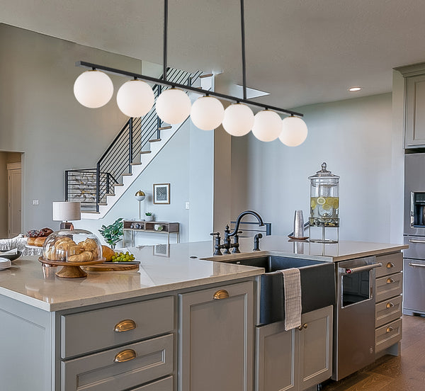 Telbix Marsten 7 Lights Pendant Black