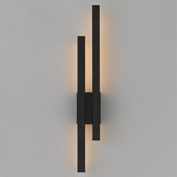 Telbix Masto 2 Light Wall Light Black